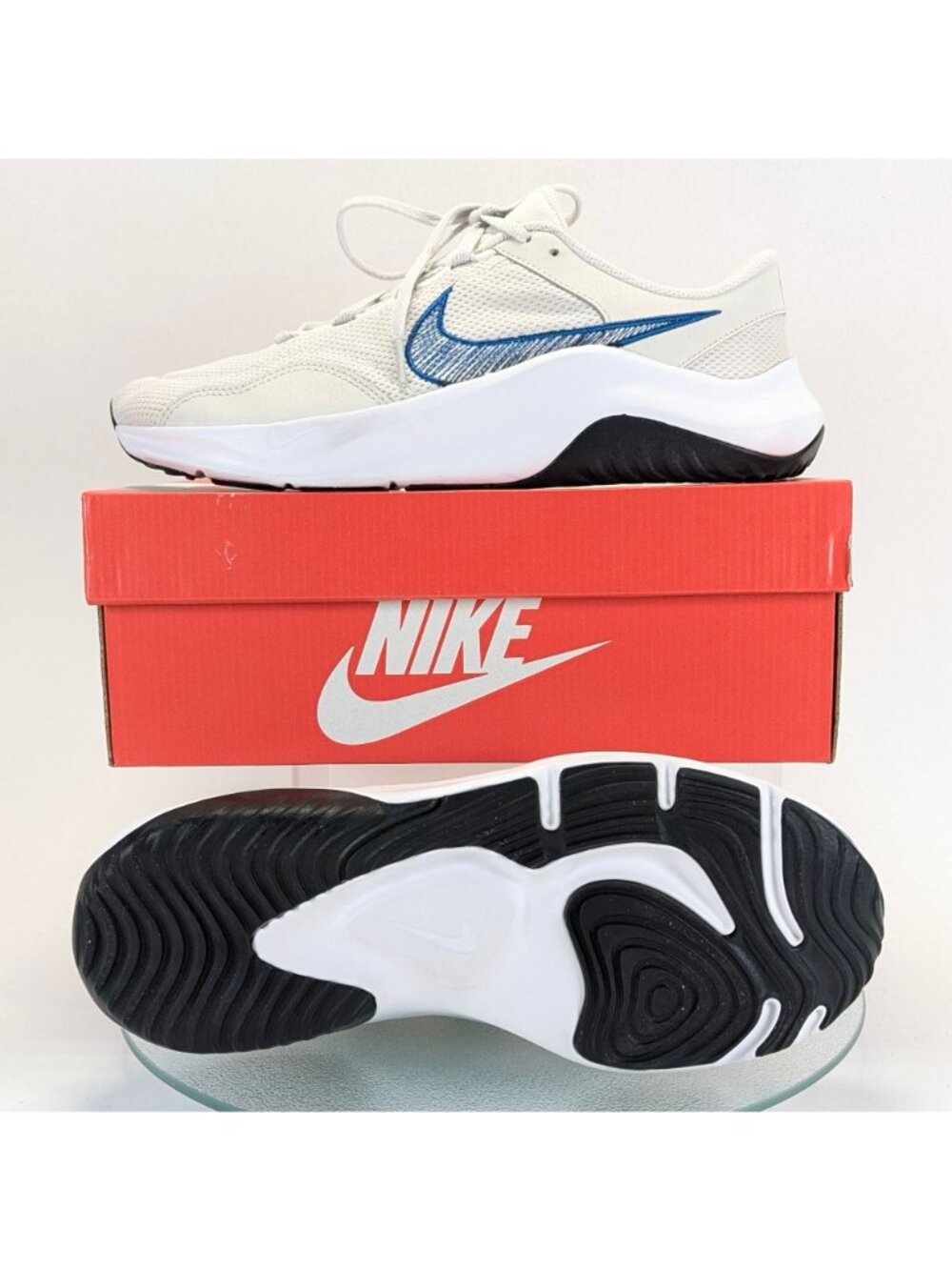 Nike Legend Essential 3 Next Natura Mens Size 10.5 White Running Shoes Sneakers - Picture 2 of 10